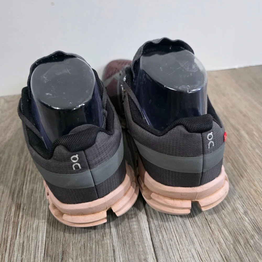 On Running Cloudflow Womens Size 6.5 Grey Pink Rock Rose Athletic Sneakers